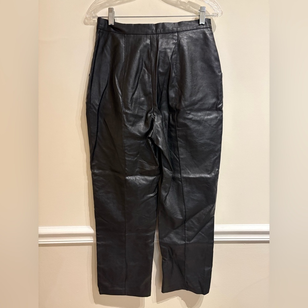 PRINCESS POLLY ENCORE FAUX LEATHER PANTS BLACK Size 6 - Picture 4 of 7